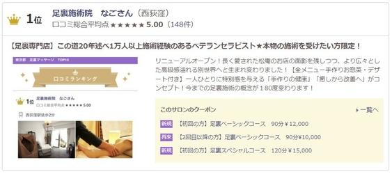 ホットペッパーランキング